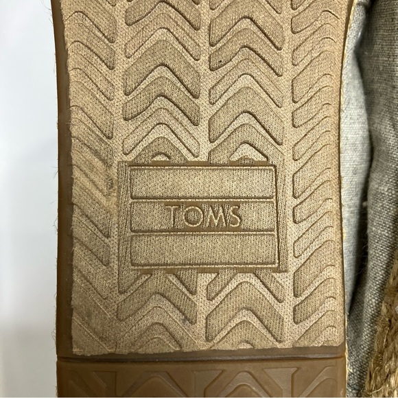 Toms gray deconstructed alpargata slip on shoes women’s size 9 casual neutral - Picture 8 of 9